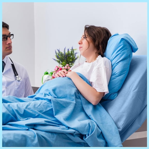 6 Pcs Fitted Hospital Bed Sheets Set Blue Soft Hospital Fitted Sheet Standard Twin Bed Mattress Sheet with Elastic All Around for Home Hotel Massage Table(36'' x 84'' x 14'')