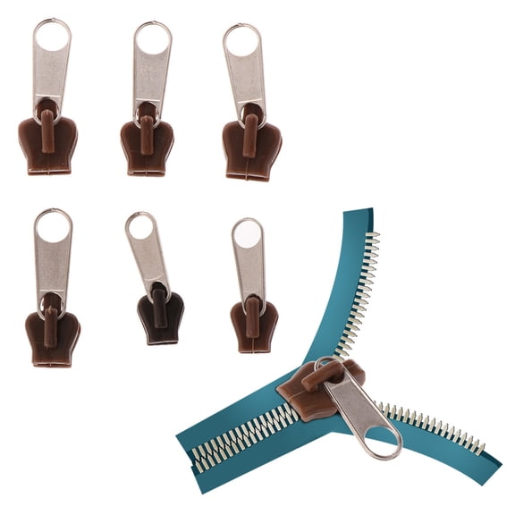 6 Pcs Fix Zipper Repair Replacement Zip Slider Teeth