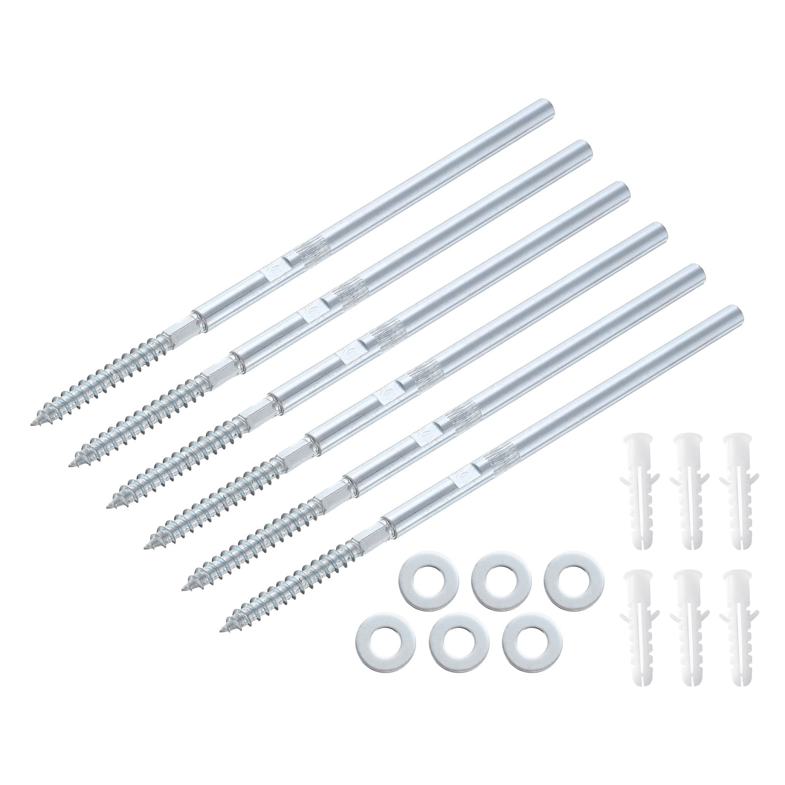 6 Pcs Floating Shelf Brackets Metal Hidden Shelf Support Brackets 8 x 150mm(0.3 x 5.9 Inch) Invisible Shelf Brackets