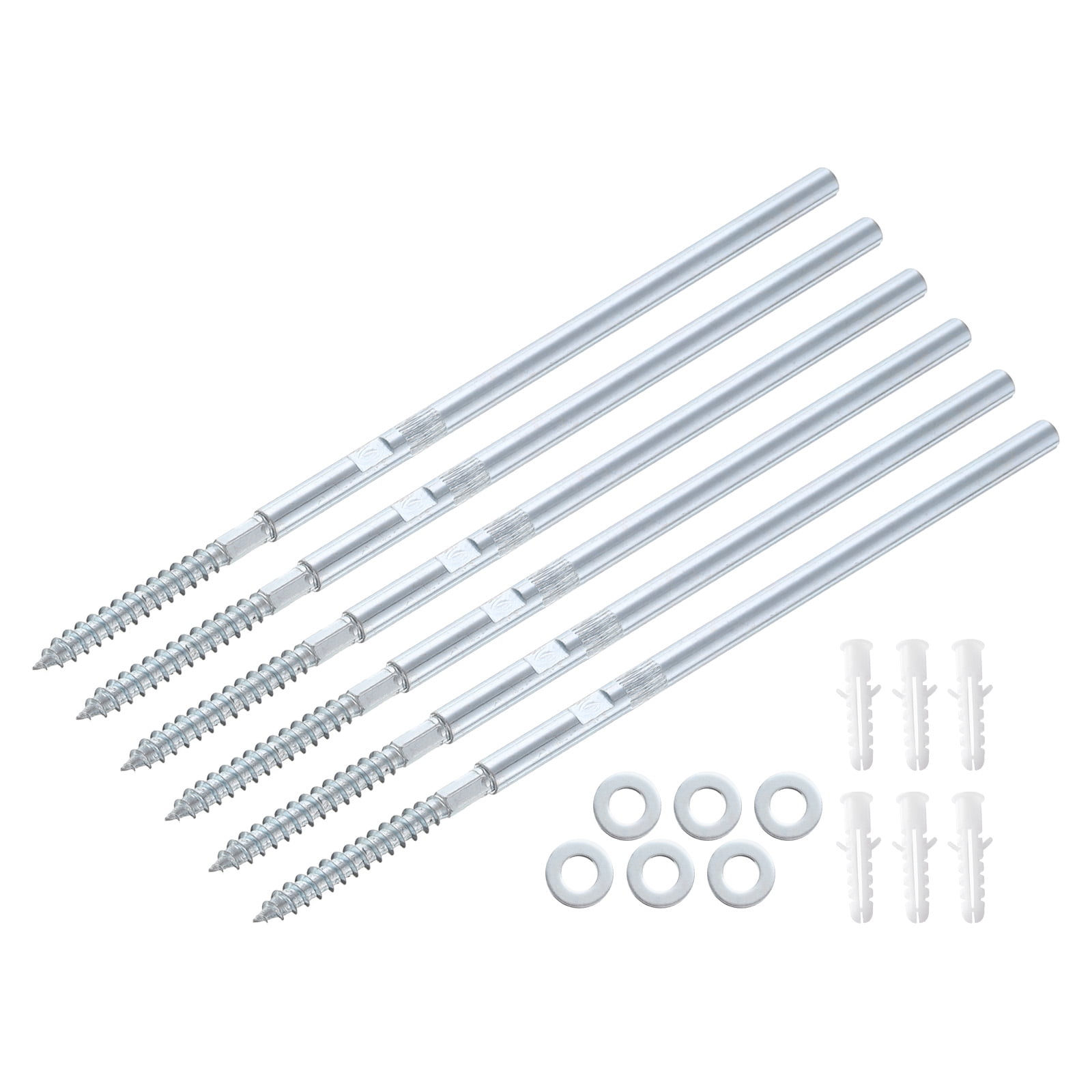 6 Pcs Floating Shelf Brackets Metal Hidden Shelf Support Brackets 8 x 200mm(0.3 x 7.9 Inch) Invisible Shelf Brackets