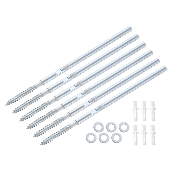 6 Pcs Floating Shelf Brackets Metal Hidden Shelf Support Brackets 8 x 200mm(0.3 x 7.9 Inch) Invisible Shelf Brackets