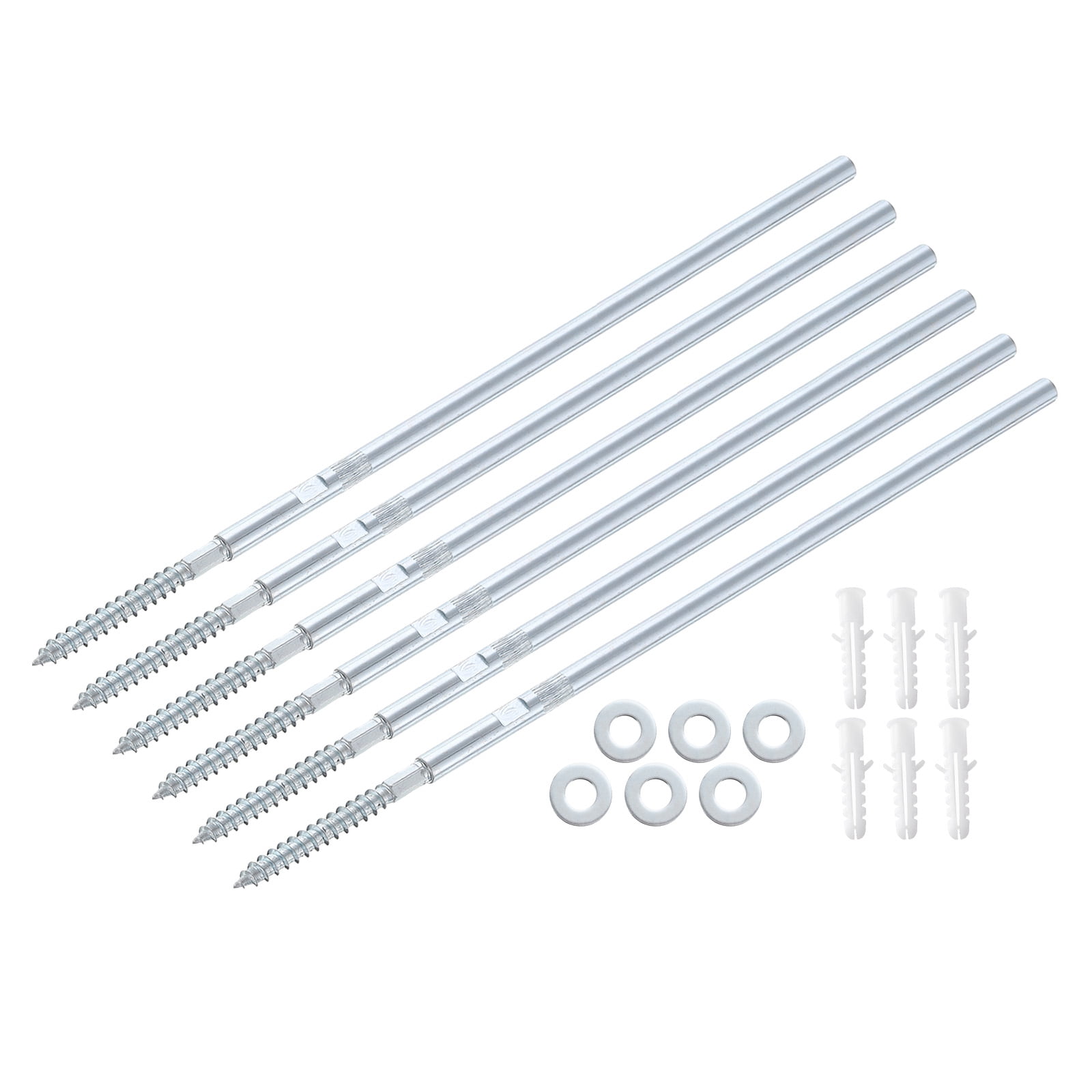 6 Pcs Floating Shelf Brackets Metal Hidden Shelf Support Brackets 8 x 300mm(0.3 x 11.8 Inch) Invisible Shelf Brackets
