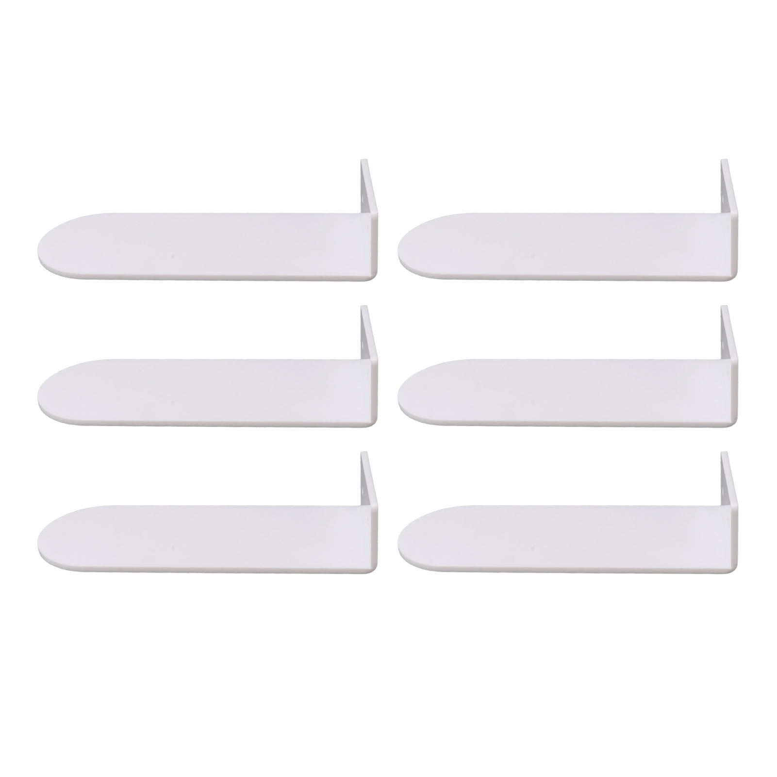 6 Pcs Floating Shoe Shelves, 8 X 3 Inch Acrylic Shoe Shelf For Wall