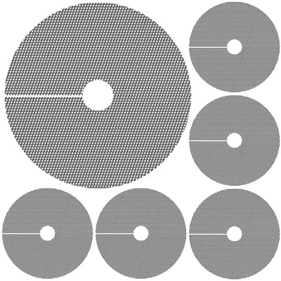 6 Pcs Flower Pot Soil Cover Cuttable Plant Pot Soil Guard Flower Protection Grid for Indoor Outdoor Potted Plants Soil Guard