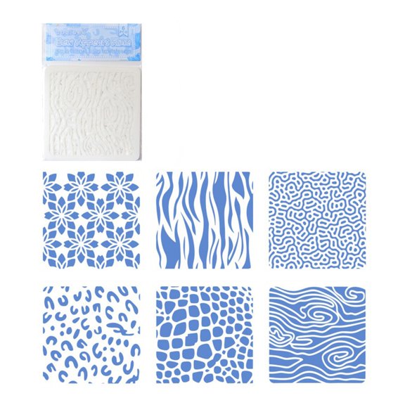 6 Pcs Flower Stencils for Art Projects, Classroom & Card Making Templates