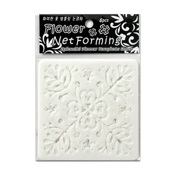 6 Pcs Flowers Stencils Flower Leaf Templates Art and Craft Stencils For Scrapbooking Handmade Cards And Art Projects