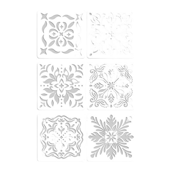 6 Pcs Flowers Templates Flowers Stencils Art and Craft Stencils For Classroom Activities Crafting