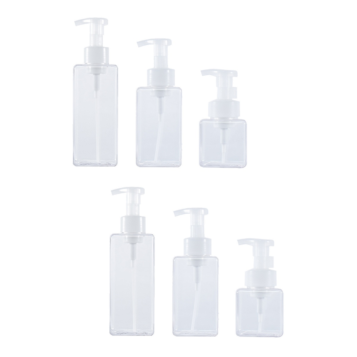 6 Pcs Foaming Soap Dispensers Shampoo Automatic High Capacity Travel 