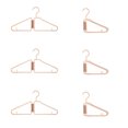thumbnail image 1 of 6 Pcs Foldable Clothes Hangers Plastic Collapsible Hangers, Portable Folding Clothes Hanger, Foldable Travel Hangers, Foldable Hangers for Travel, Cruise, Home, Bedroom, Dorm, 1 of 5
