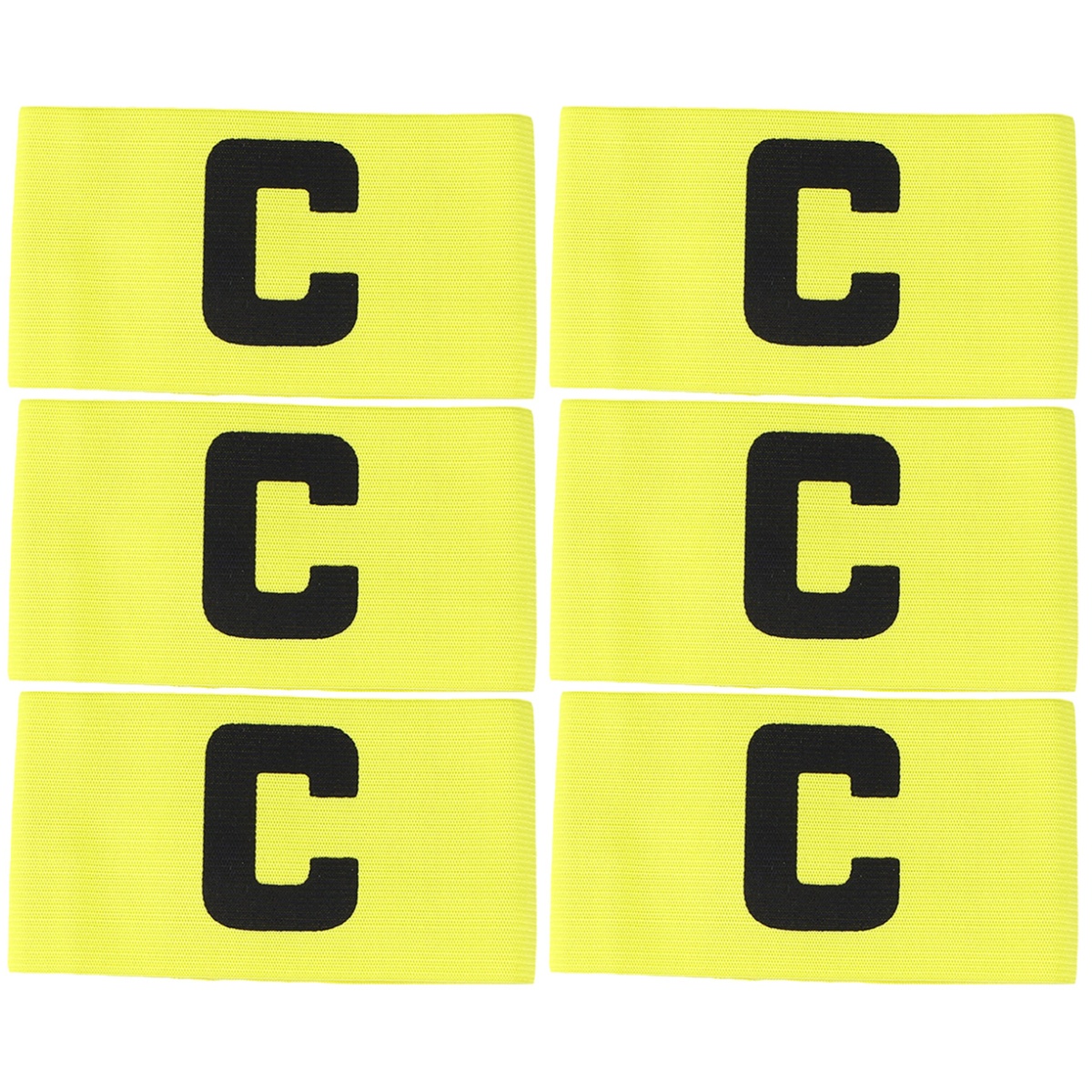 6 Pcs Football Training Supplies Captain Armband Yellow Basketball