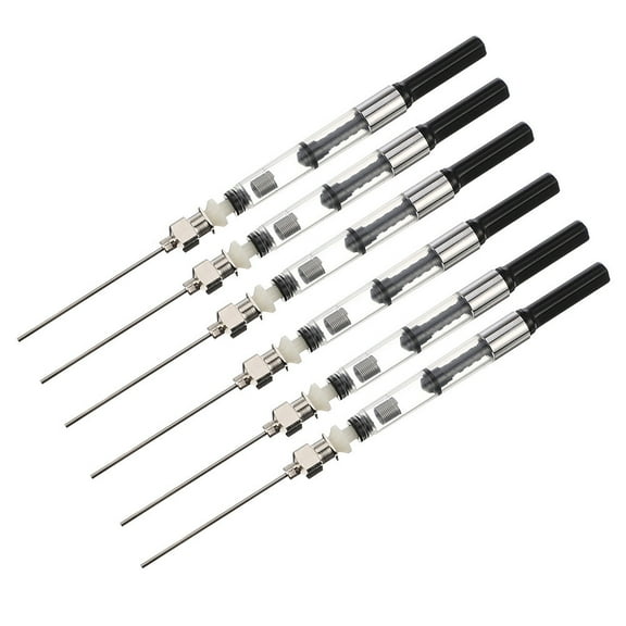 6 Pcs Fountain Pen Ink Absorber Sailor Converter Student Black