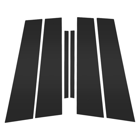 6 Pcs Front Rear Left Right Car Door Pillar Window Trim for Buick Lacrosse 2010-2016 Anti Scratch Sticker Pillar Posts Door Outer Exterior Cover Black