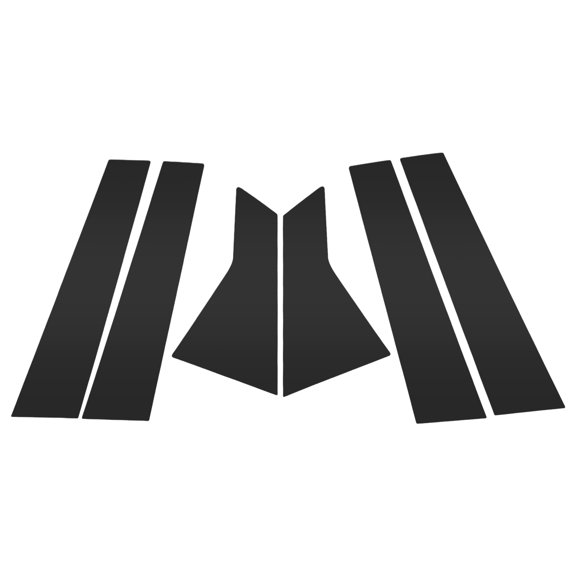 6 Pcs Front Rear Left Right Car Door Pillar Window Trim for Buick Lacrosse 2017-2019 Anti Scratch Sticker Pillar Posts Door Outer Exterior Cover Black