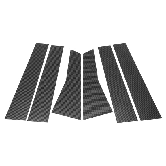 6 Pcs Front Rear Left Right Car Door Pillar Window Trim for Mercedes-Benz B-Class 2020-2023 Anti Scratch Sticker Pillar Posts Cover Black Carbon Fiber