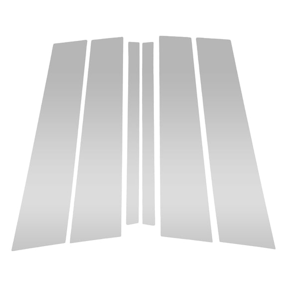 6 Pcs Front Rear Left Right Car Door Pillar Window Trim for Mercedes-Benz M-Class 2012-2015 Anti Scratch Sticker Pillar Posts Cover Chrome Silver Tone