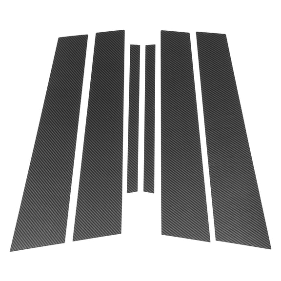 6 Pcs Front Rear Left Right Car Door Pillar Window Trim for Nissan Maxima 2016-2023 Anti Scratch Sticker Pillar Posts Cover Black Carbon Fiber