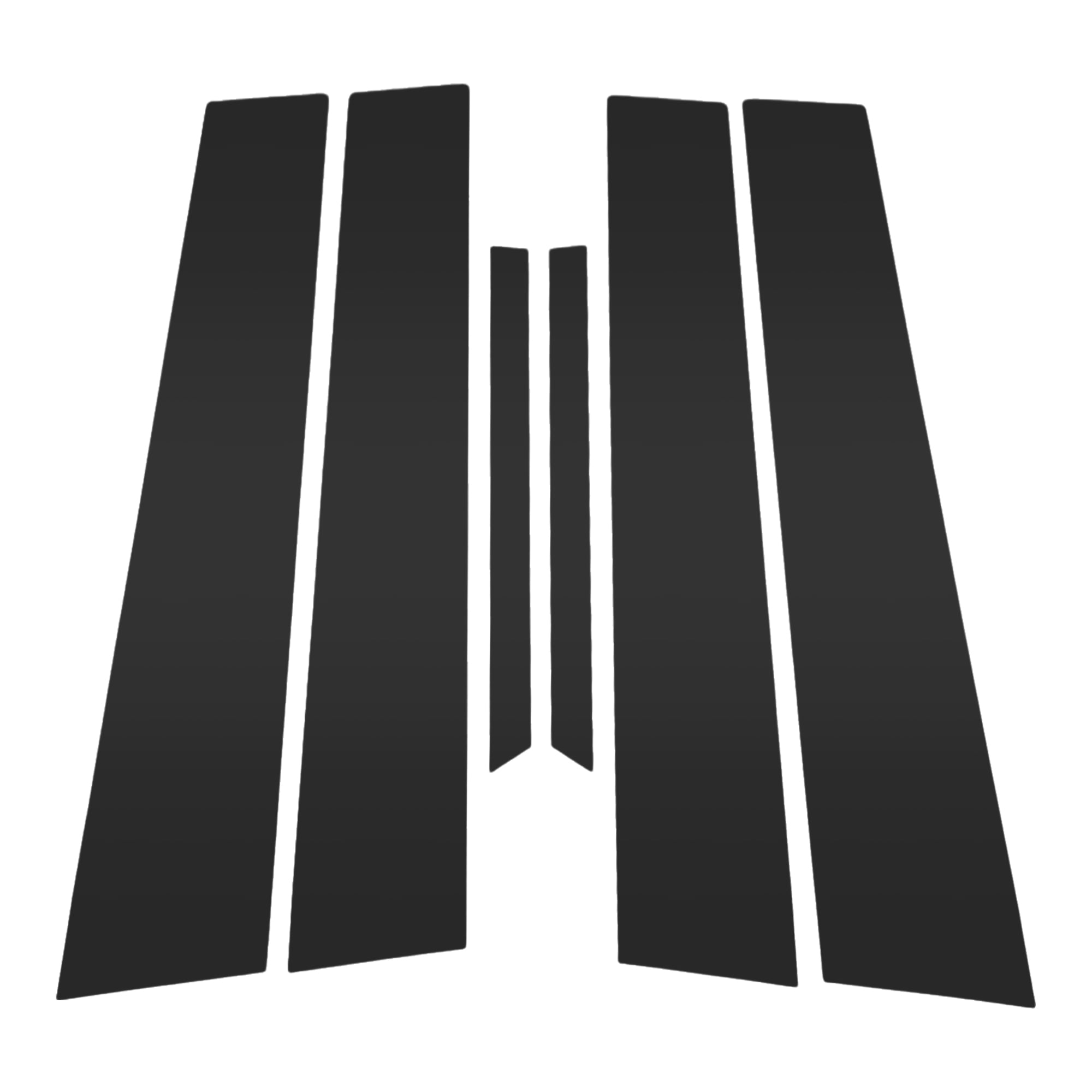 6 Pcs Front Rear Left Right Car Door Pillar Window Trim for Toyota Reiz