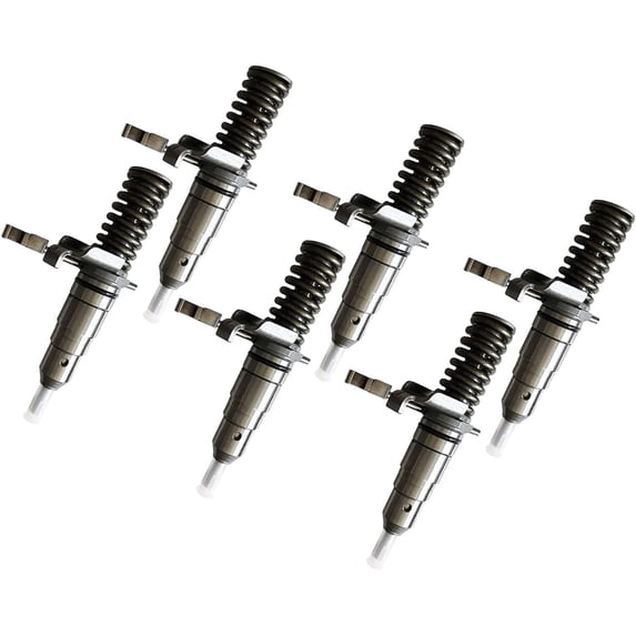 6 Pcs Fuel Injector 127-8213 0R-8473 101-8673 0R8473 Compatible with Caterpillar CAT 3114 3116 Engine