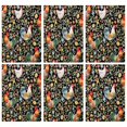thumbnail image 1 of 6 Pcs Funny Kitchen Towels,Black Chicken Rooster Flower Pattern Microfiber Dish Towels,Kitchen Tea Towels,Kitchen Towel Set (18" X 26"), 1 of 7