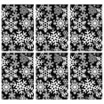 thumbnail image 1 of 6 Pcs Funny Kitchen Towels,Black Christmas Snowflake Pattern Microfiber Dish Towels,Kitchen Tea Towels,Kitchen Towel Set (18" X 26"), 1 of 7