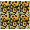 thumbnail image 1 of 6 Pcs Funny Kitchen Towels,Black Sunflower White Flower Pattern Microfiber Dish Towels,Kitchen Tea Towels,Kitchen Towel Set (18" X 26"), 1 of 7