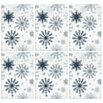 thumbnail image 1 of 6 Pcs Funny Kitchen Towels,Blue Christmas Snowflake Pattern Microfiber Dish Towels,Kitchen Tea Towels,Kitchen Towel Set (18" X 26"), 1 of 7