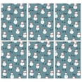 thumbnail image 1 of 6 Pcs Funny Kitchen Towels,Blue Christmas Snowman Pattern Microfiber Dish Towels,Kitchen Tea Towels,Kitchen Towel Set (18" X 26"), 1 of 7