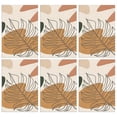 thumbnail image 1 of 6 Pcs Funny Kitchen Towels,Brown Boho Line Art Plant Pattern Microfiber Dish Towels,Kitchen Tea Towels,Kitchen Towel Set (18" X 26"), 1 of 7