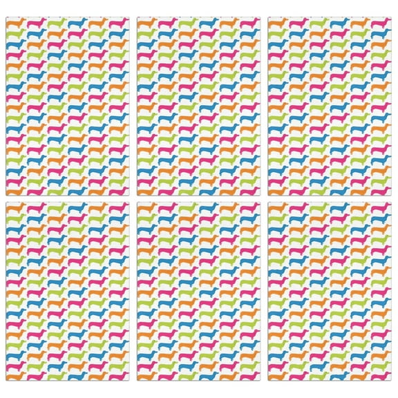 6 Pcs Funny Kitchen Towels,Colorful Funny Dachshund Microfiber Dish Towels,Kitchen Tea Towels,Kitchen Towel Set (18" X 26")