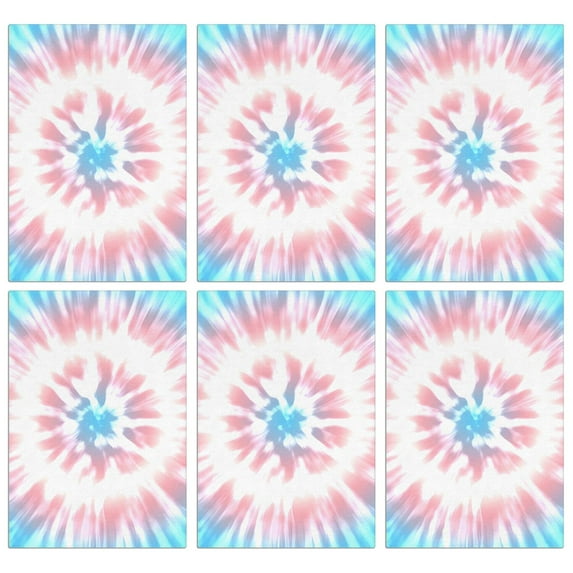 6 Pcs Funny Kitchen Towels,Colorful Tie Dye Pattern Microfiber Dish Towels,Kitchen Tea Towels,Kitchen Towel Set (18" X 26")