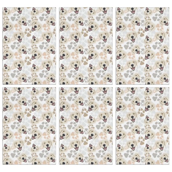 6 Pcs Funny Kitchen Towels,Cute Golden Retriever Microfiber Dish Towels,Kitchen Tea Towels,Kitchen Towel Set (18" X 26")