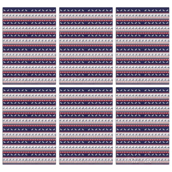 6 Pcs Funny Kitchen Towels,Dark Blue Christmas Reindeer and Donkey Pattern Microfiber Dish Towels,Kitchen Tea Towels,Kitchen Towel Set (18" X 26")