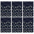 thumbnail image 1 of 6 Pcs Funny Kitchen Towels,Dark Blue Daisy Flower Pattern Microfiber Dish Towels,Kitchen Tea Towels,Kitchen Towel Set (18" X 26"), 1 of 7