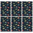 thumbnail image 1 of 6 Pcs Funny Kitchen Towels,DarkBlue Dinosaurs Leaves Pattern Microfiber Dish Towels,Kitchen Tea Towels,Kitchen Towel Set (18" X 26"), 1 of 7