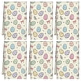 thumbnail image 1 of 6 Pcs Funny Kitchen Towels, Easter and Pink Bows Cream Pattern Microfiber Dish Towels 18"x26", Decorative Tea Towel Set, 1 of 6