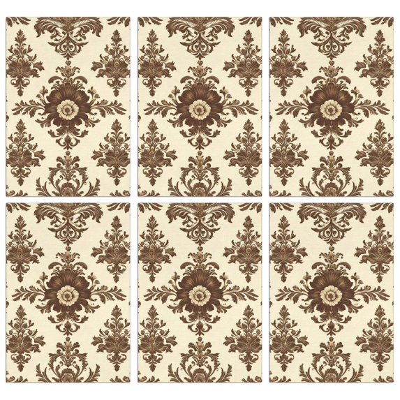 6 Pcs Funny Kitchen Towels,Floral Pattern Microfiber Dish Towels,Kitchen Tea Towels,Kitchen Towel Set (18" X 26")