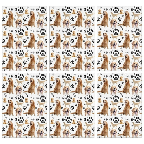 6 Pcs Funny Kitchen Towels,Golden Retriever Microfiber Dish Towels,Kitchen Tea Towels,Kitchen Towel Set (18" X 26")