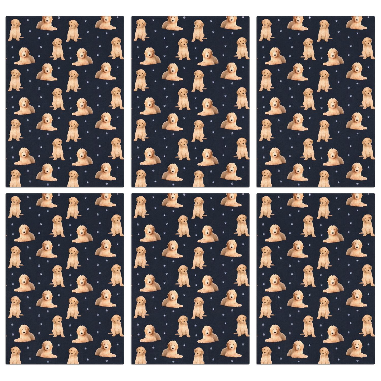 6 Pcs Funny Kitchen Towels,Goldendoodle Dog Microfiber Dish Towels,Kitchen Tea Towels,Kitchen Towel Set (18" X 26")