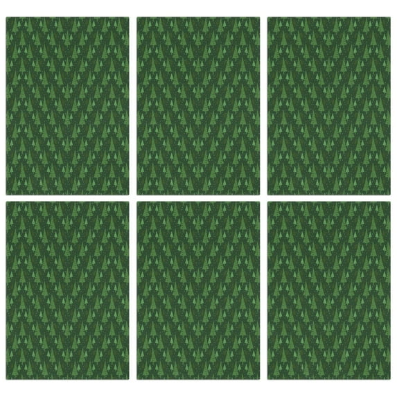 6 Pcs Funny Kitchen Towels,Green Christmas Tree Pattern Microfiber Dish Towels,Kitchen Tea Towels,Kitchen Towel Set (18" X 26")