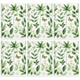 thumbnail image 1 of 6 Pcs Funny Kitchen Towels,Green Leaves Modern Art Microfiber Dish Towels,Kitchen Tea Towels,Kitchen Towel Set (18" X 26"), 1 of 3