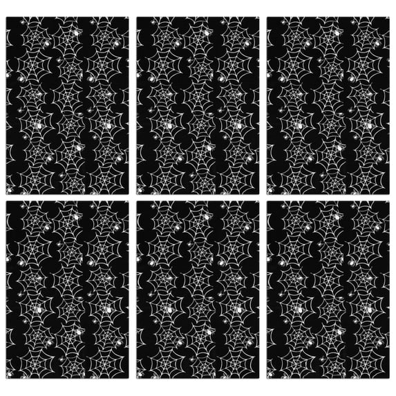 6 Pcs Funny Kitchen Towels,Halloween Black and White Spider Webs and Spiders Microfiber Dish Towels,Kitchen Tea Towels,Kitchen Towel Set (18" X 26")