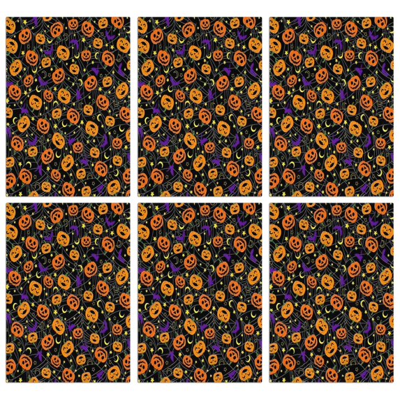 6 Pcs Funny Kitchen Towels,Halloween Pumpkins and Spider Webs Microfiber Dish Towels,Kitchen Tea Towels,Kitchen Towel Set (18" X 26")