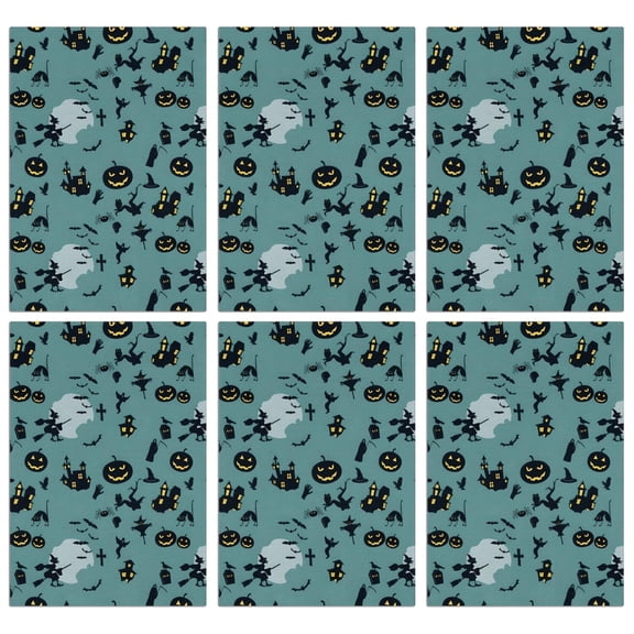 6 Pcs Funny Kitchen Towels,Halloween Witchy Motifs Pattern Microfiber Dish Towels,Kitchen Tea Towels,Kitchen Towel Set (18" X 26")