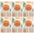 thumbnail image 1 of 6 Pcs Funny Kitchen Towels,Orange Boho Geometric and Plant Pattern Microfiber Dish Towels,Kitchen Tea Towels,Kitchen Towel Set (18" X 26"), 1 of 7
