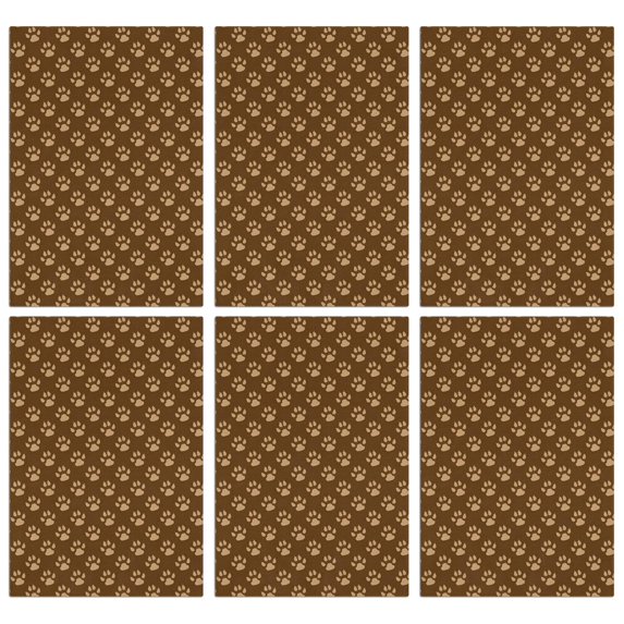 6 Pcs Funny Kitchen Towels,Paw Prints Microfiber Dish Towels,Kitchen Tea Towels,Kitchen Towel Set (18" X 26")