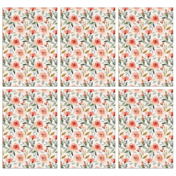 6 Pcs Funny Kitchen Towels,Pioneer Flower Floral Print Pattern Microfiber Dish Towels,Kitchen Tea Towels,Kitchen Towel Set (18" X 26")