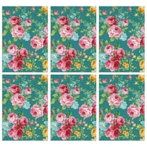6 Pcs Funny Kitchen Towels,Pioneer Flower Floral Print Pattern Microfiber Dish Towels,Kitchen Tea Towels,Kitchen Towel Set (18" X 26")