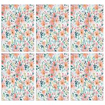 6 Pcs Funny Kitchen Towels,Pioneer Flower Floral Print Pattern Microfiber Dish Towels,Kitchen Tea Towels,Kitchen Towel Set (18" X 26")