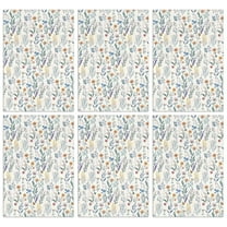 6 Pcs Funny Kitchen Towels,Pioneer Flower Floral Print Pattern Microfiber Dish Towels,Kitchen Tea Towels,Kitchen Towel Set (18" X 26")