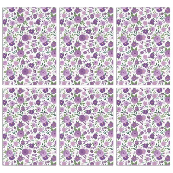 6 Pcs Funny Kitchen Towels,Pioneer Flower Floral Print Pattern Microfiber Dish Towels,Kitchen Tea Towels,Kitchen Towel Set (18" X 26")